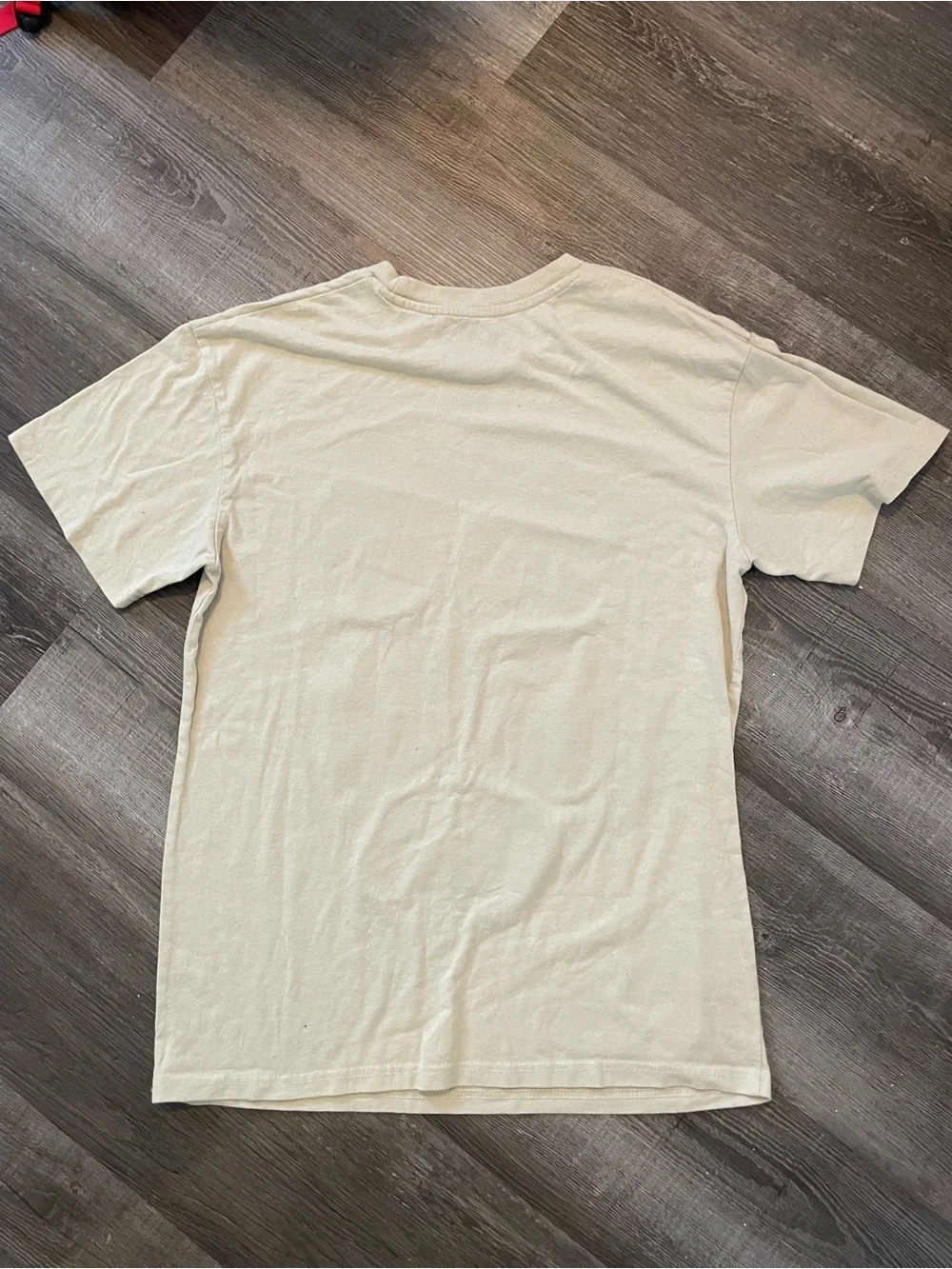 Super Mario Short Sleeve Graphic Tee - Beige with Multicolor Characters - Picture 2 of 2